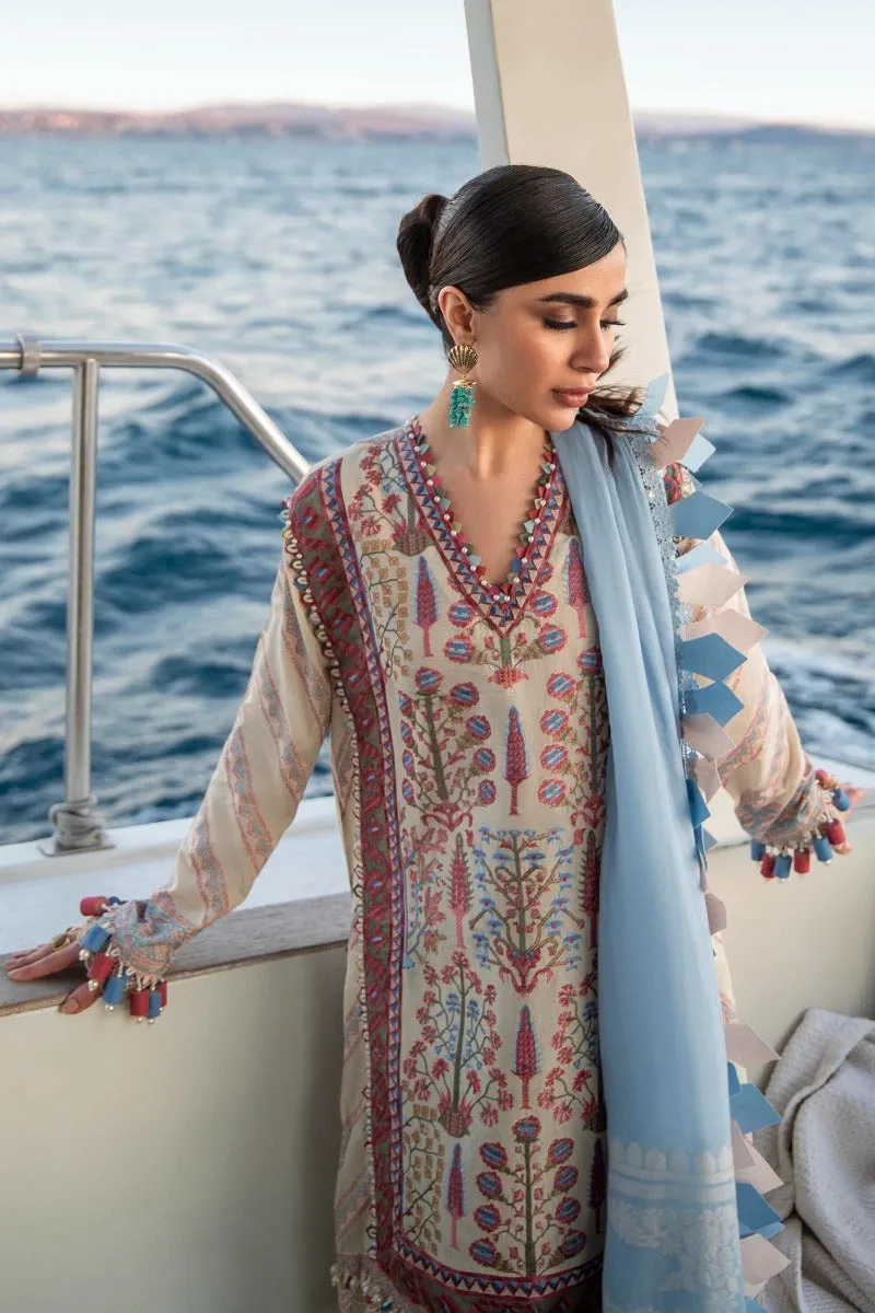 M221-012B-CM | Sana Safinaz Muzlin Spring Collection 2022 Vol 1  | Unstitched Printed Lawn Suits