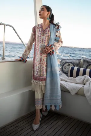M221-012B-CM | Sana Safinaz Muzlin Spring Collection 2022 Vol 1  | Unstitched Printed Lawn Suits