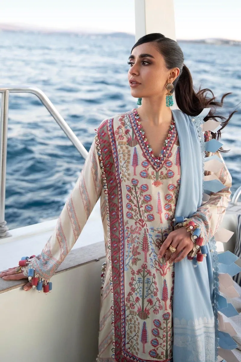 M221-012B-CM | Sana Safinaz Muzlin Spring Collection 2022 Vol 1  | Unstitched Printed Lawn Suits