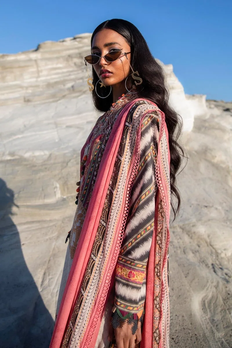 M221-014A-CI | Sana Safinaz Muzlin Spring Collection 2022 Vol 1  | Unstitched Printed Lawn Suits