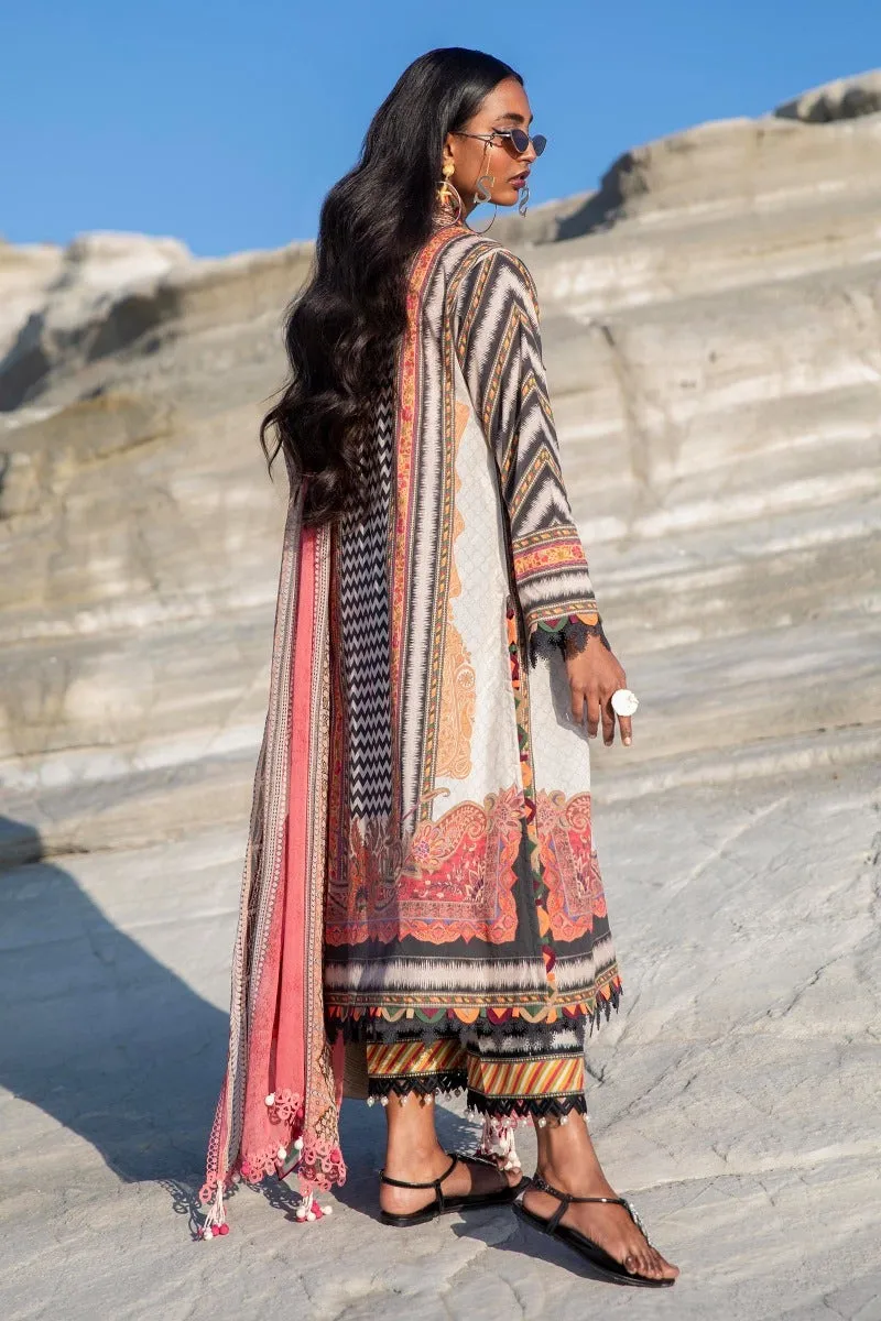 M221-014A-CI | Sana Safinaz Muzlin Spring Collection 2022 Vol 1  | Unstitched Printed Lawn Suits