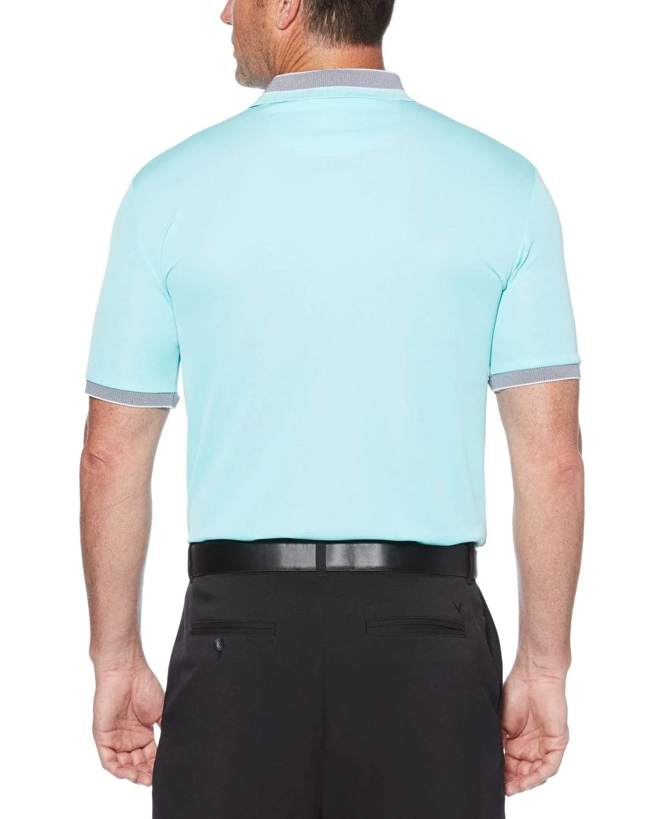 Mens Engineered Chest Stripe Polo