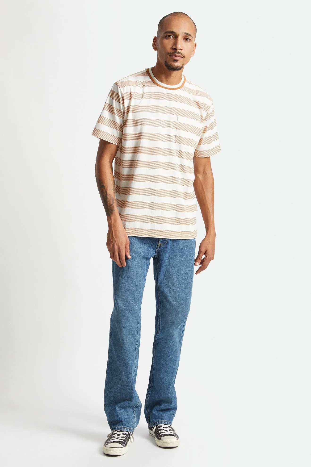Men's Hilt Pch Stripe S/S Pocket Knit