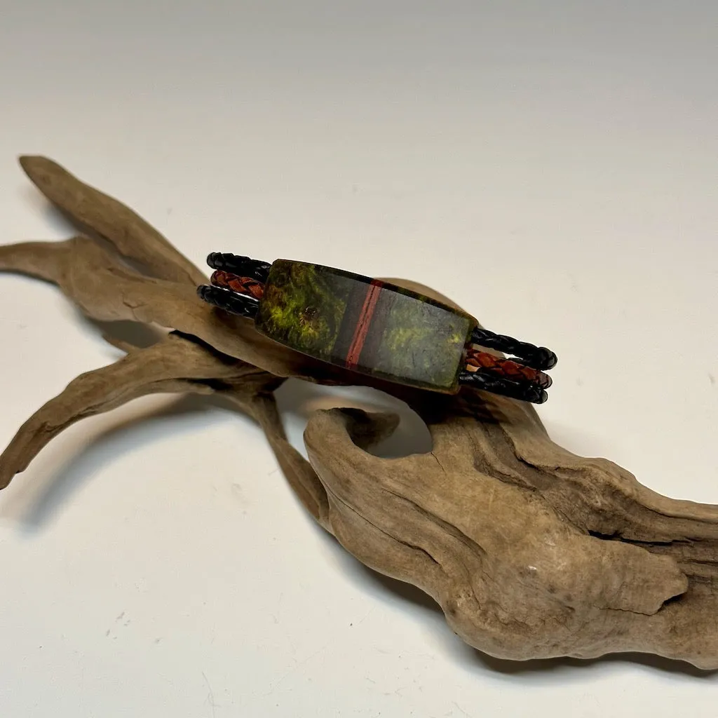 Men's Mixed Media Leather Bracelet - NL167
