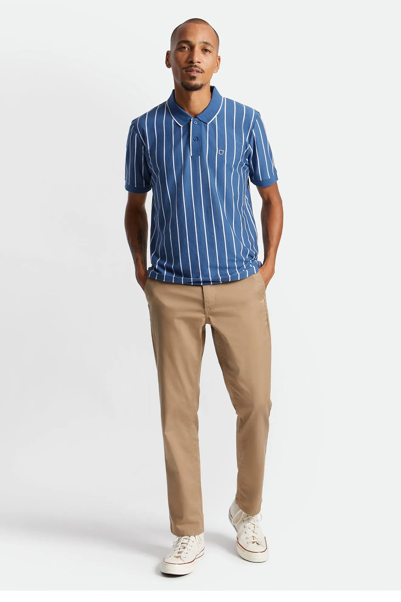 Men's Proper Vertical S/S Polo Knit