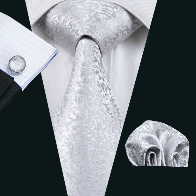 Men`s Tie Silver