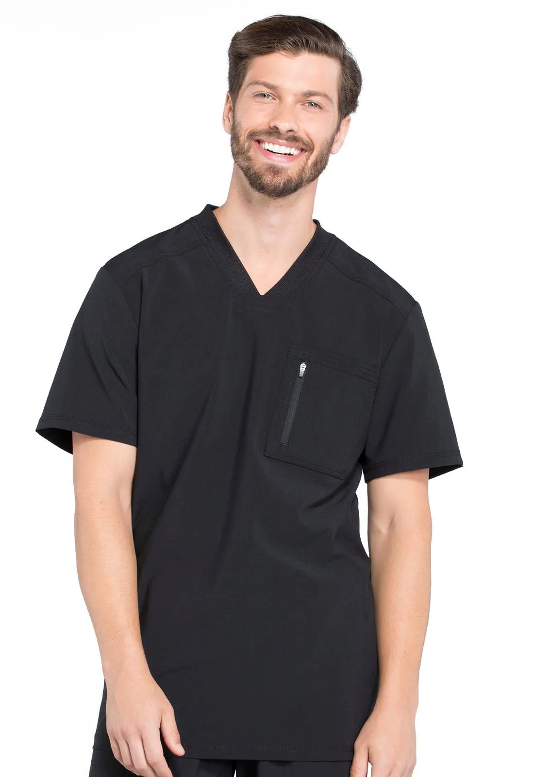 MEN'S TUCKABLE 2 POCKET V-NECK TOP CHEROKEE INFINITY