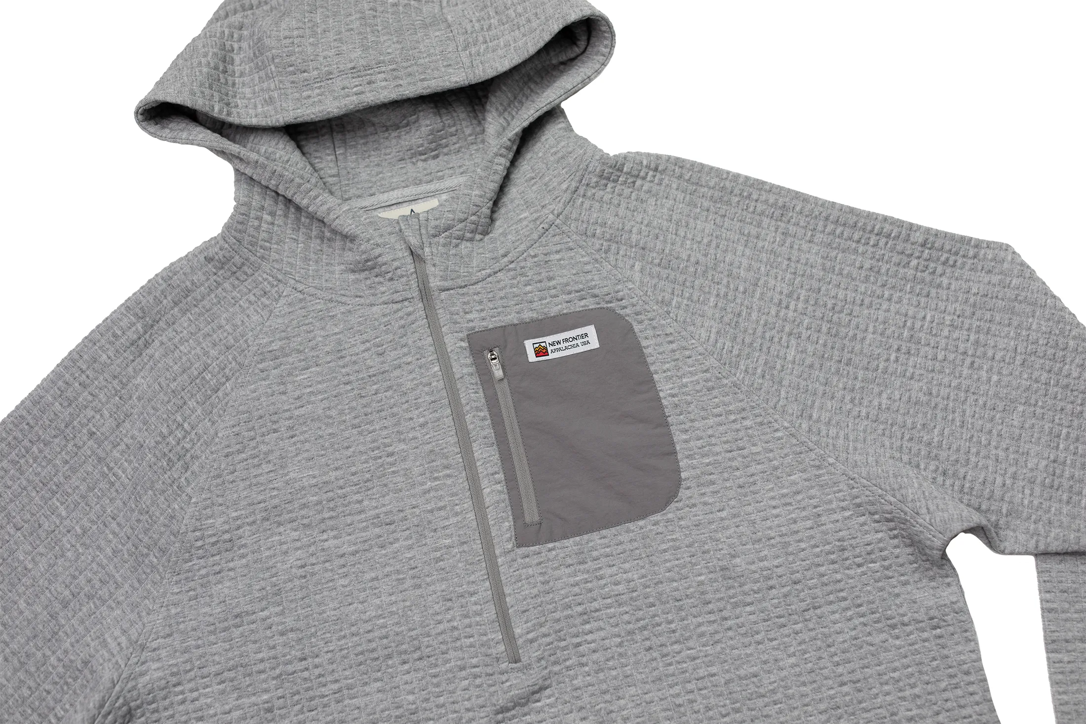 Men's Waffle Tech Hoodie (Ash)