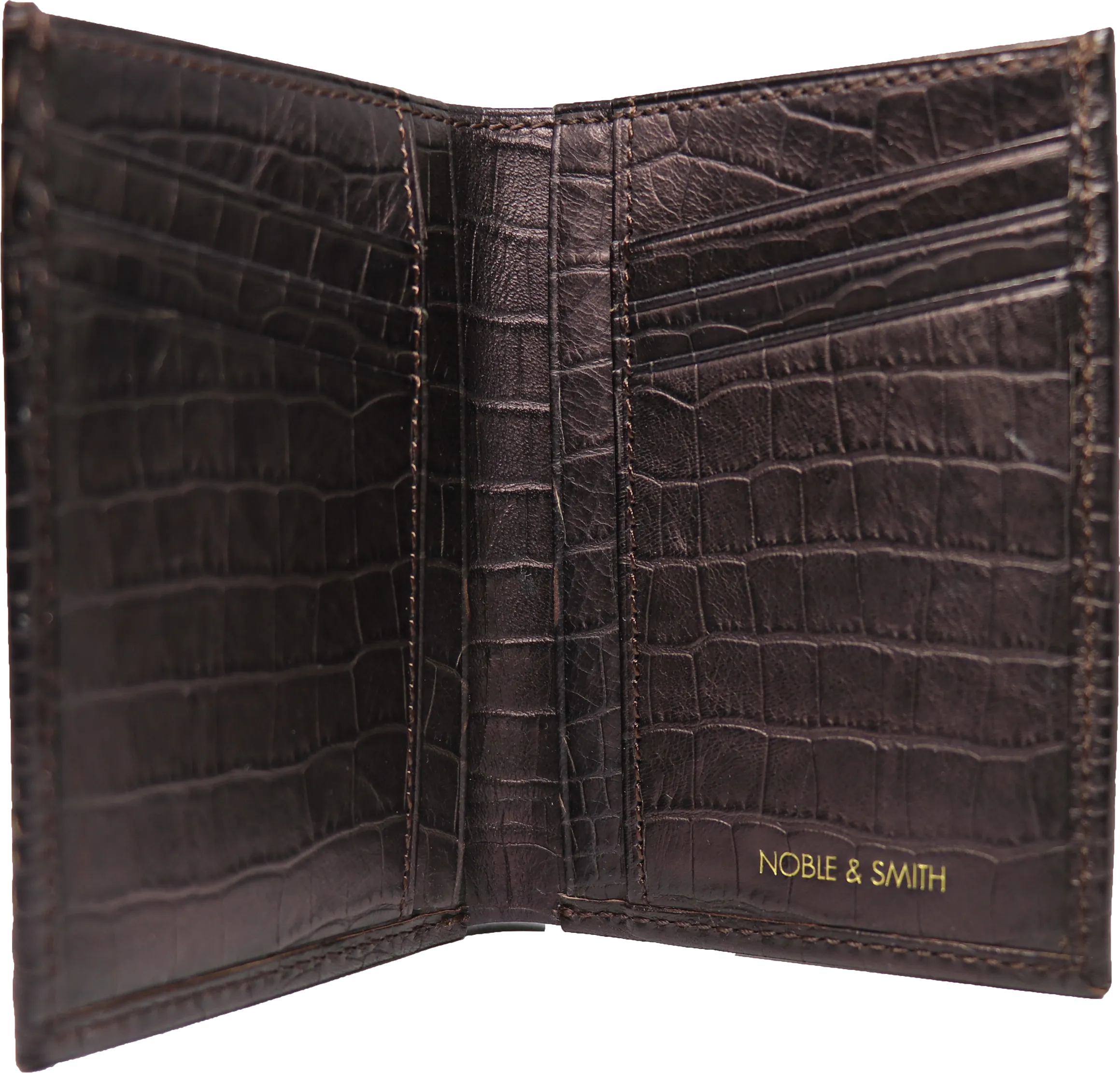 Monaco Handmade Vertical Bi-Fold Leather Wallet