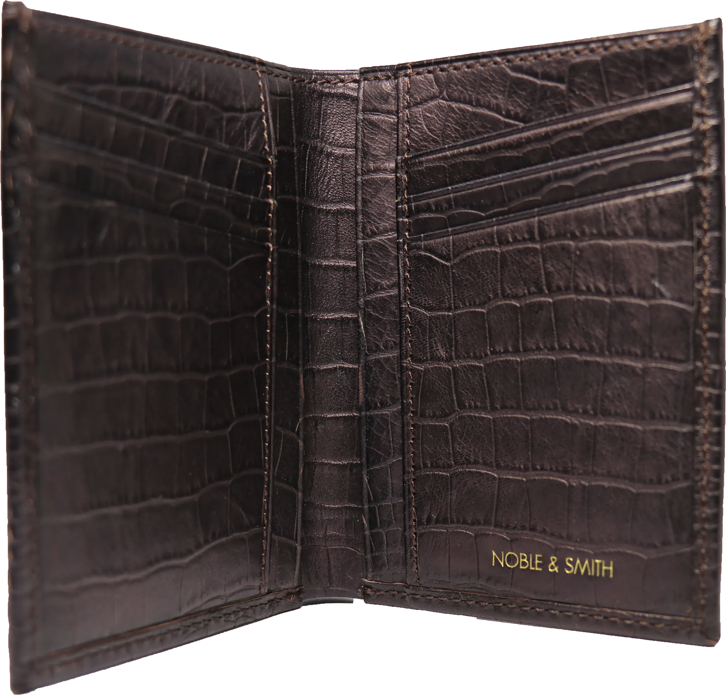Monaco Handmade Vertical Bi-Fold Leather Wallet