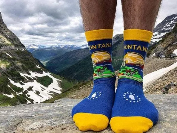 Montana State Flag Socks