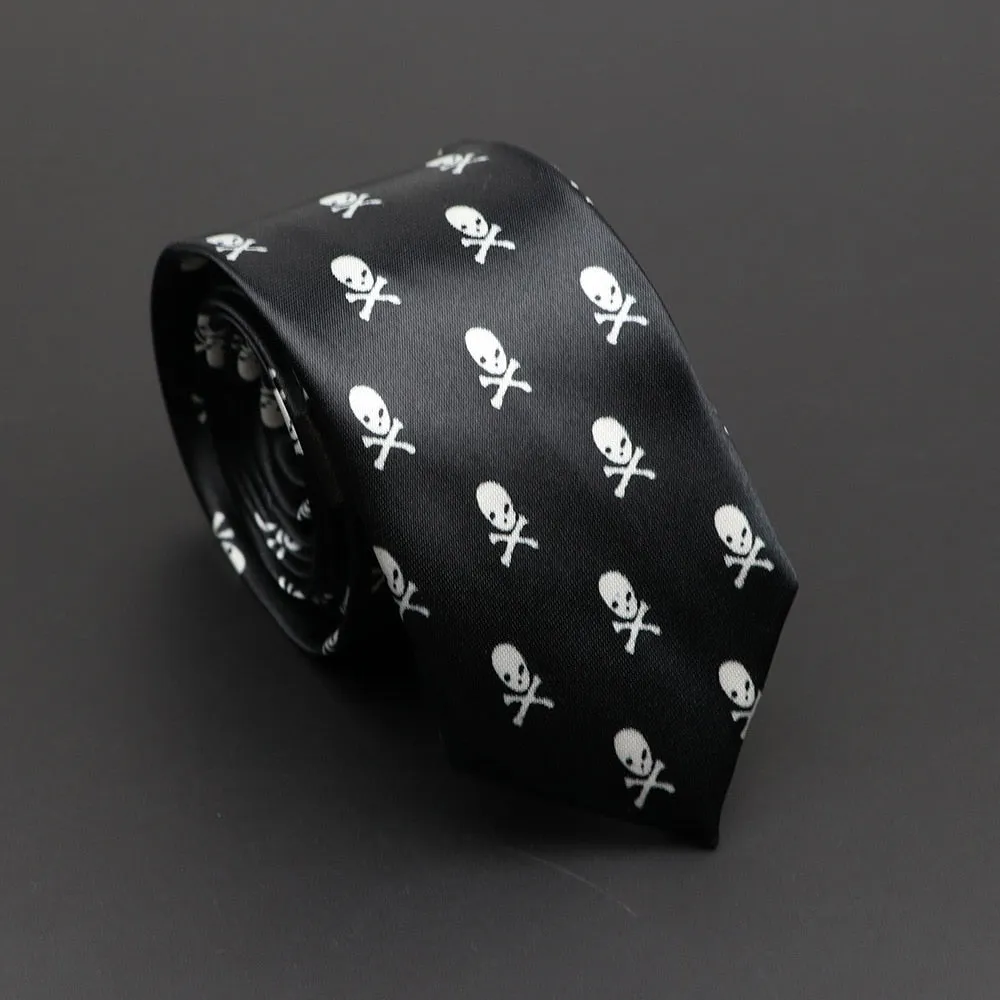 Musical Note Print Neck Tie