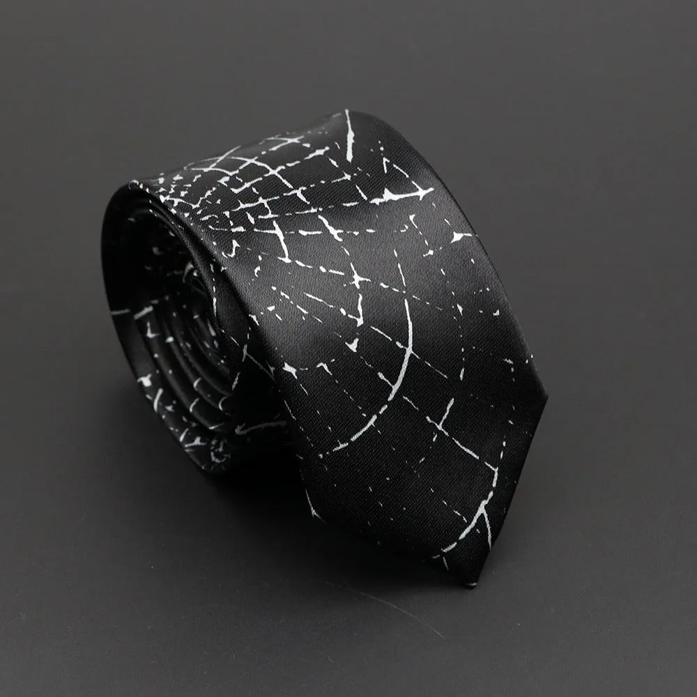 Musical Note Print Neck Tie