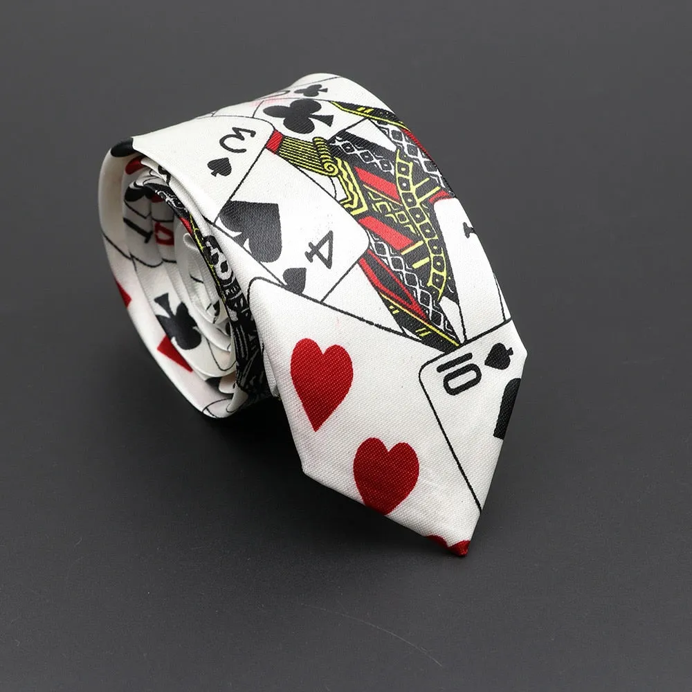 Musical Note Print Neck Tie