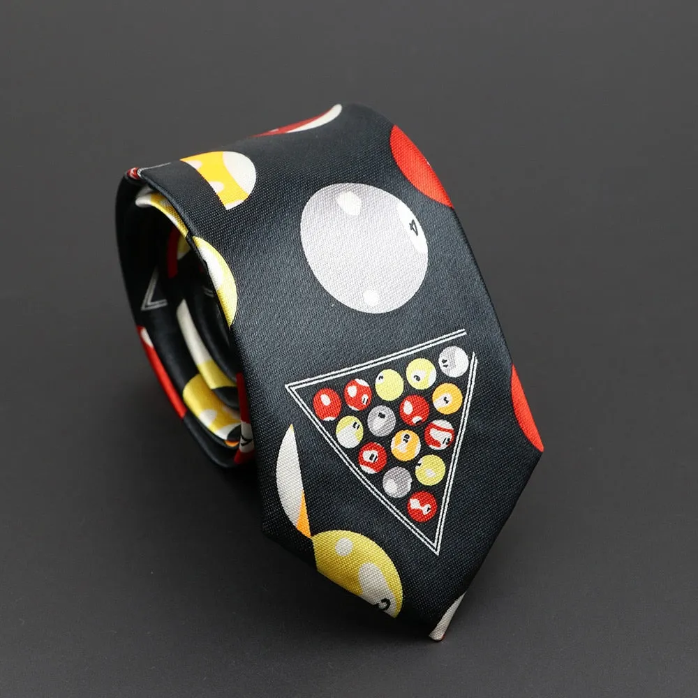 Musical Note Print Neck Tie