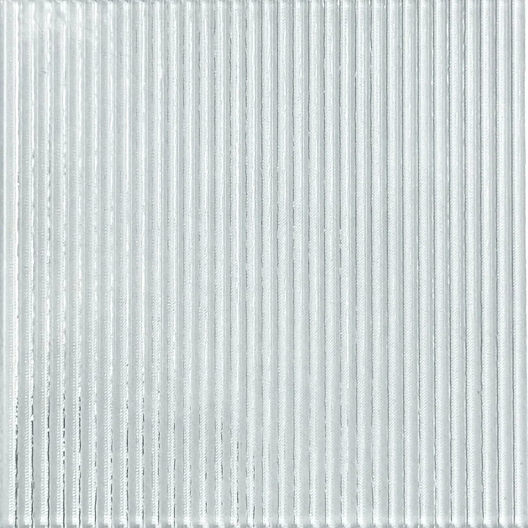 Narrow Reeded Glass Insert Sample