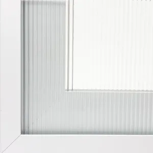 Narrow Reeded Glass Insert Sample