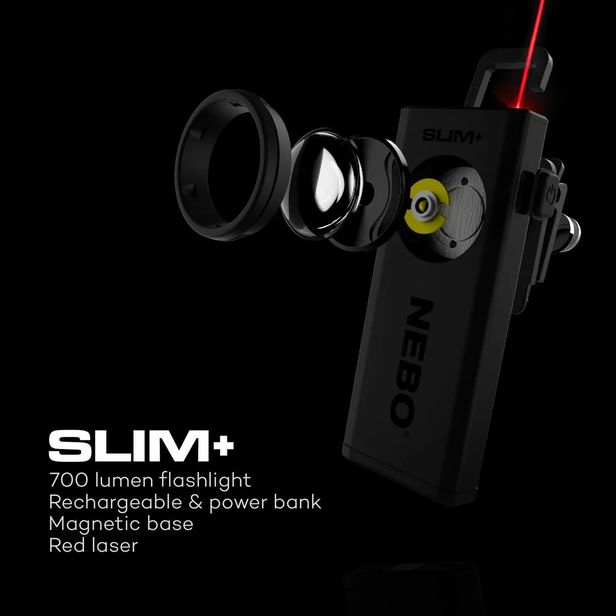 NEBO Slim  PowerBank / Flashlight w/Laser Pointer