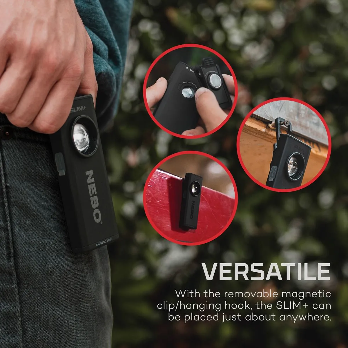 NEBO Slim  PowerBank / Flashlight w/Laser Pointer