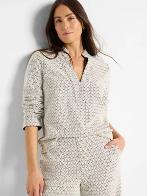 NIC ZOE Subtle Swirl Knit Top