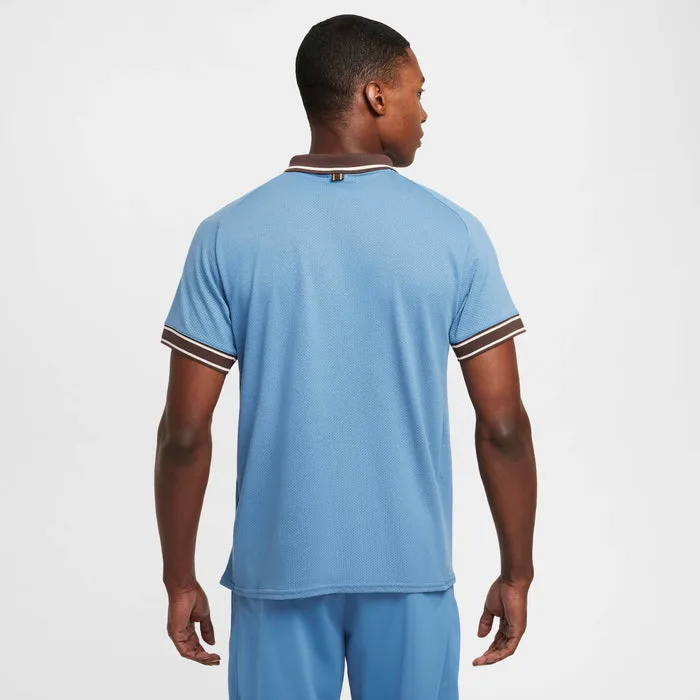 Nike Men's Court Heritage Polo (Aegean Storm Blue)