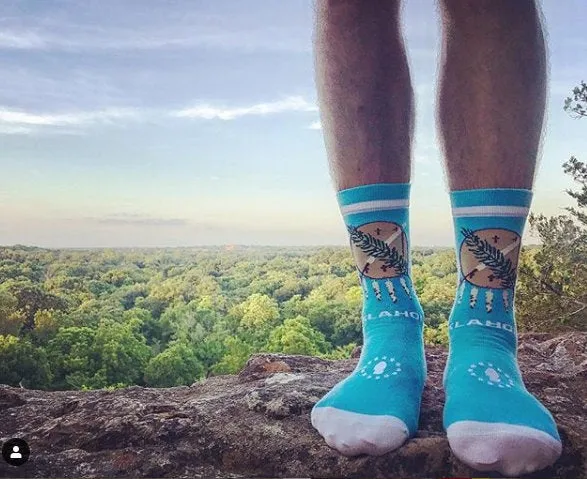 Oklahoma State Flag Socks