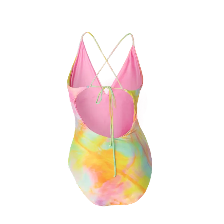 One Piece Swimsuit V-neck