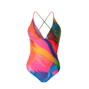 One Piece Swimsuit V-neck
