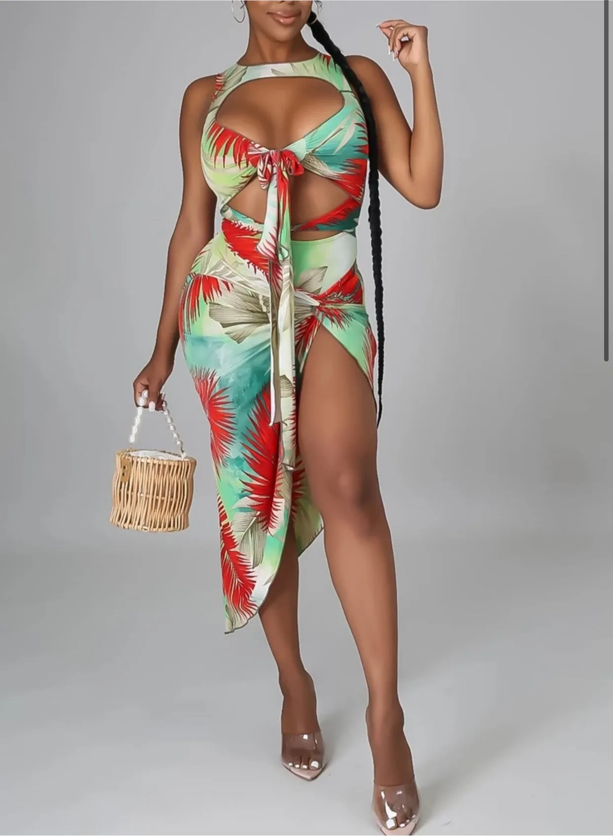 One SMALL LEFT ! Pretty by the Pool Tropical Set “ TwoPiece Set‼️