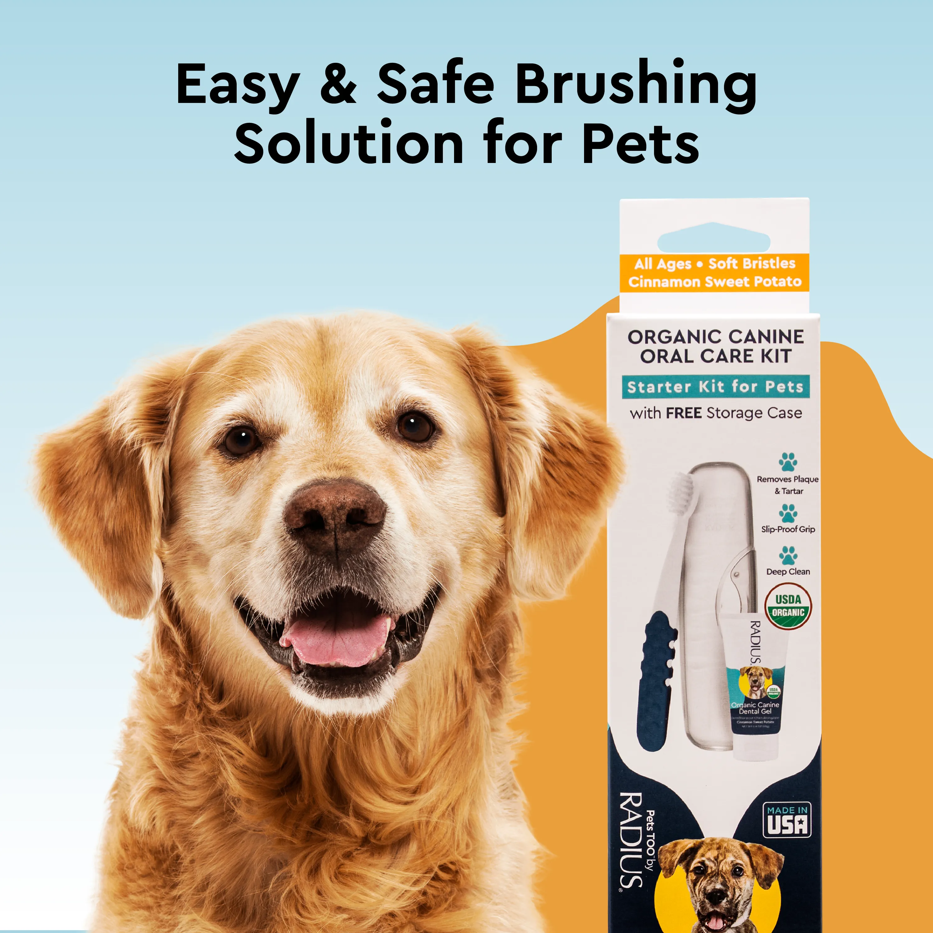 Organic Canine Dental Kit with FREE Critter Case