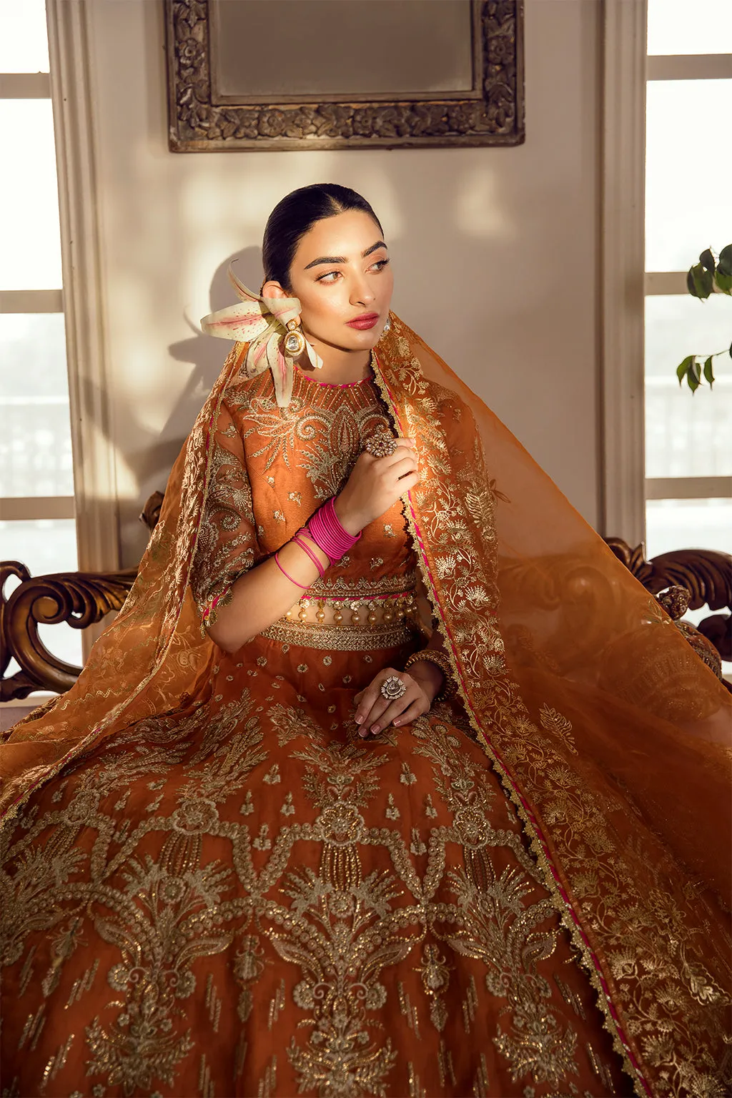ORIANA | Afrozeh La Fuchsia Wedding Edition 2022 | Unstitched Embroidered Organza Suits