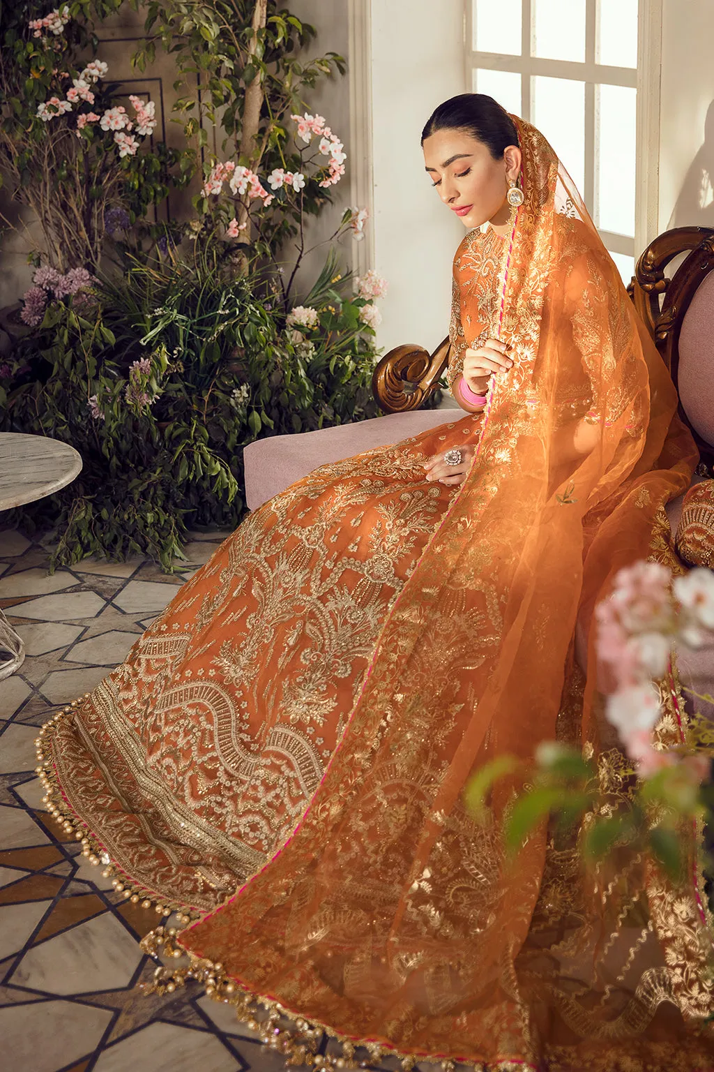 ORIANA | Afrozeh La Fuchsia Wedding Edition 2022 | Unstitched Embroidered Organza Suits