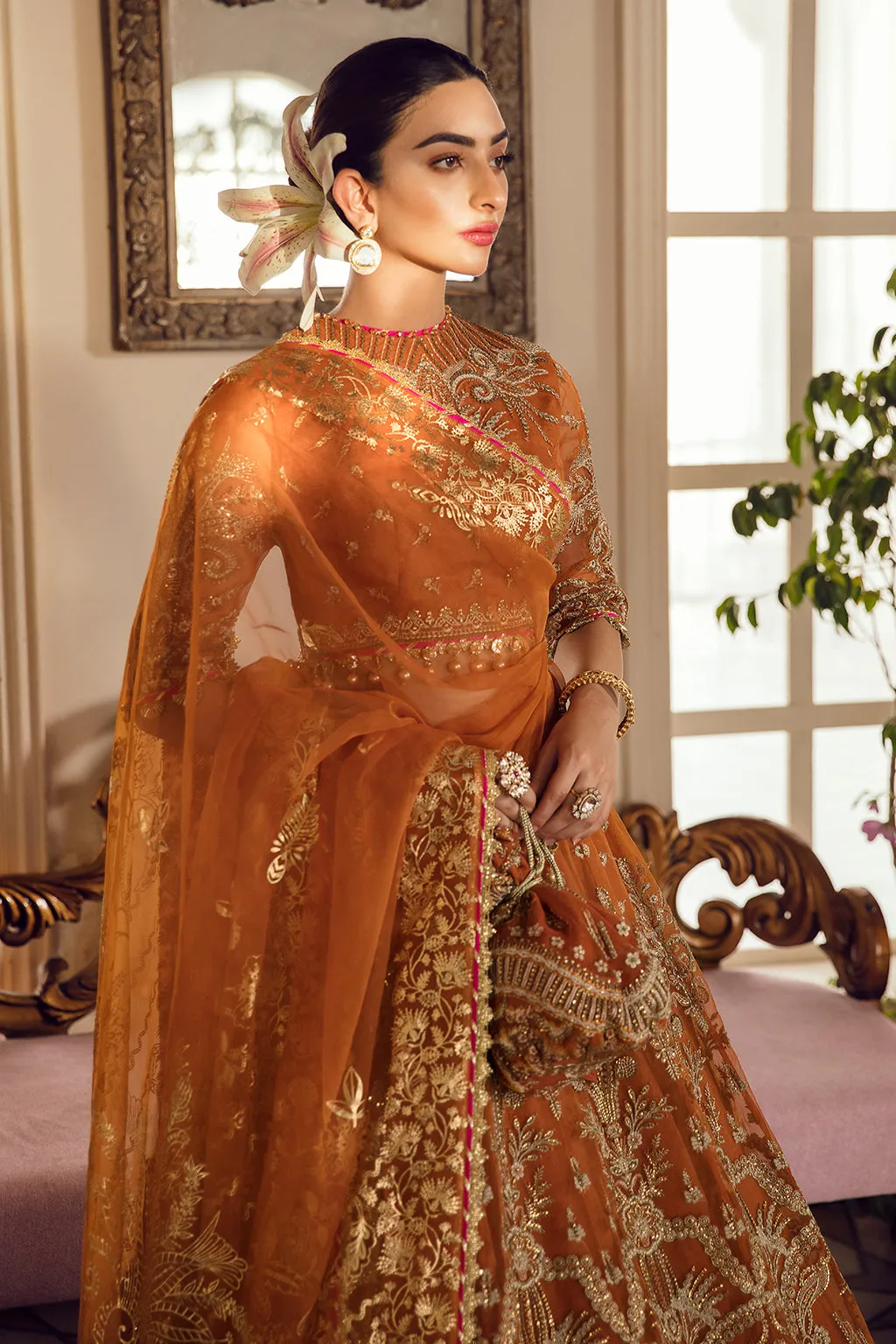 ORIANA | Afrozeh La Fuchsia Wedding Edition 2022 | Unstitched Embroidered Organza Suits