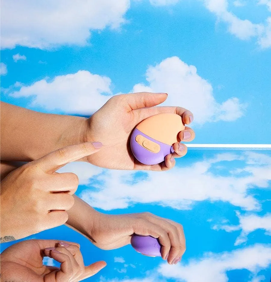 Pep Compact Travel-Friendly Sex Toy: Melon/Violet