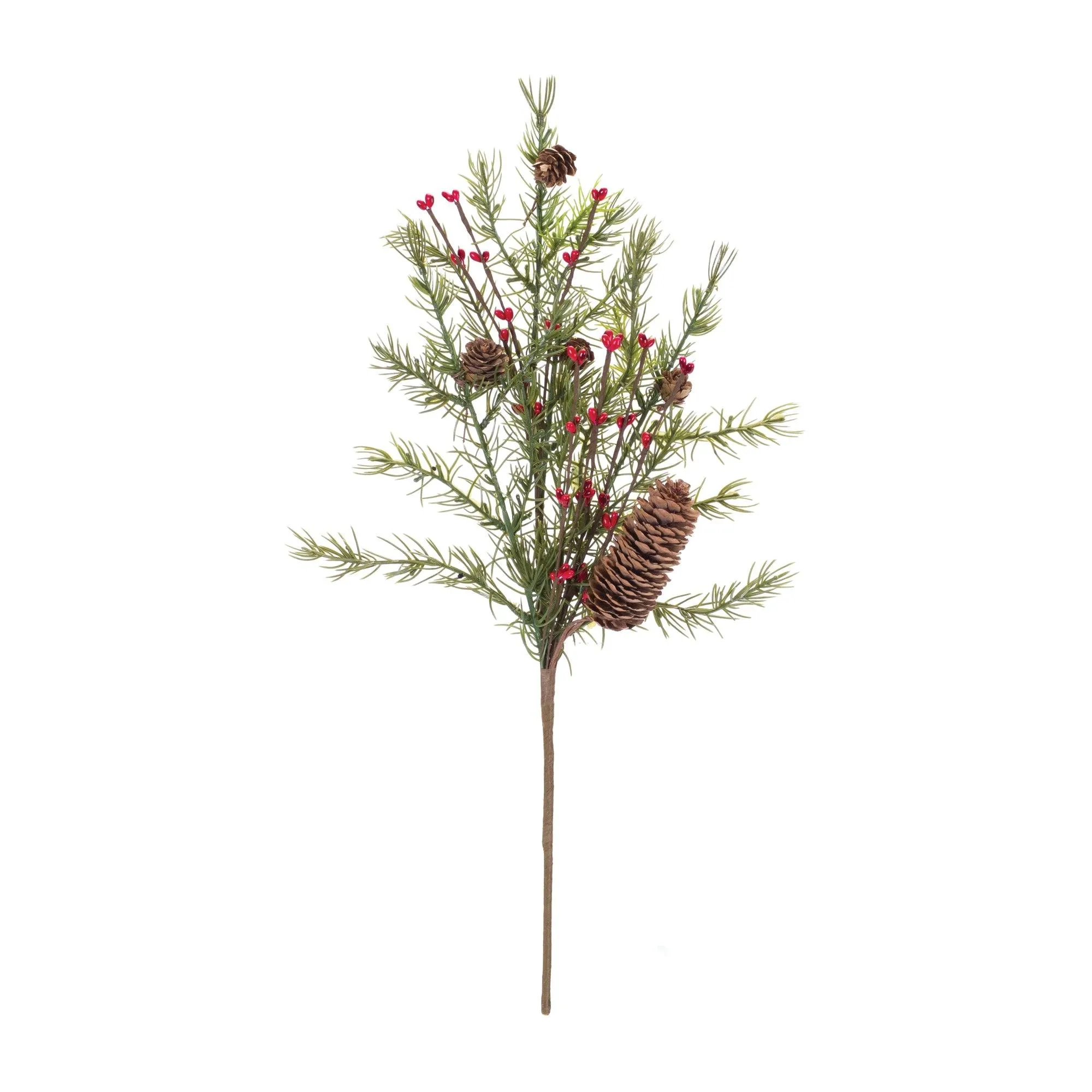 Pine w/Berry & Cone Spray (Set of 6)