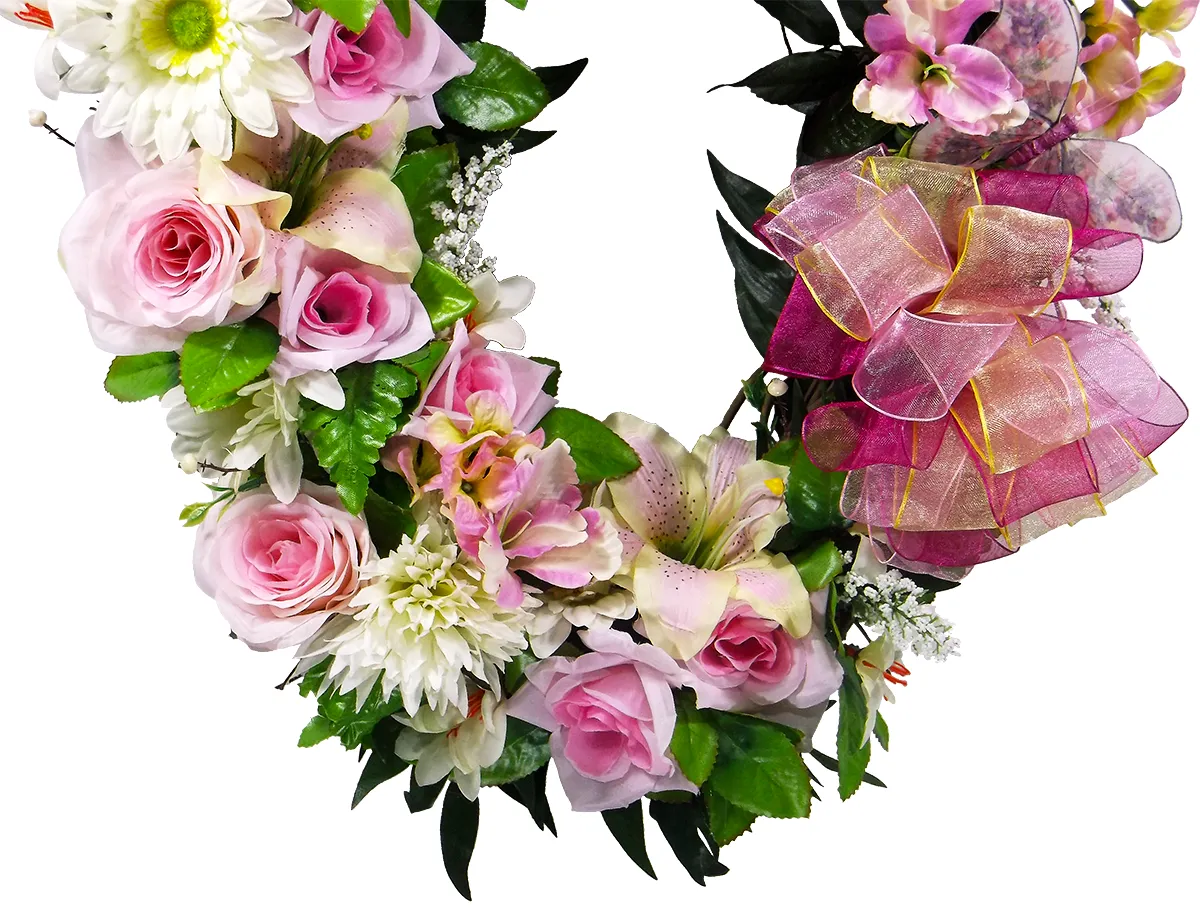 Pink Rose Spring Grapevine