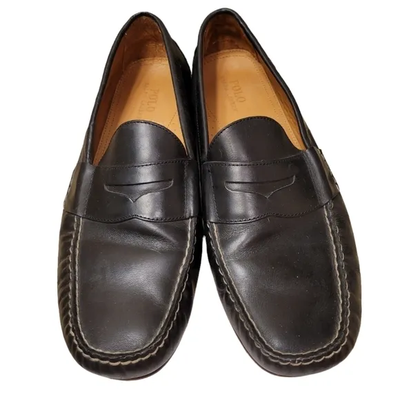 POLO Ralph Lauren Daniels Leather Penny Loafer Driving Mocassin Men's Size 13 D