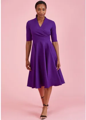Pretty Dress Company Leyla 50's Swing Dress Purple