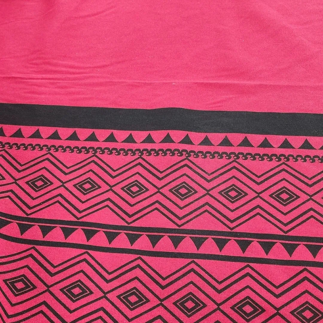 Printed Xhosa Fabric Dsn 4 150 cm Red