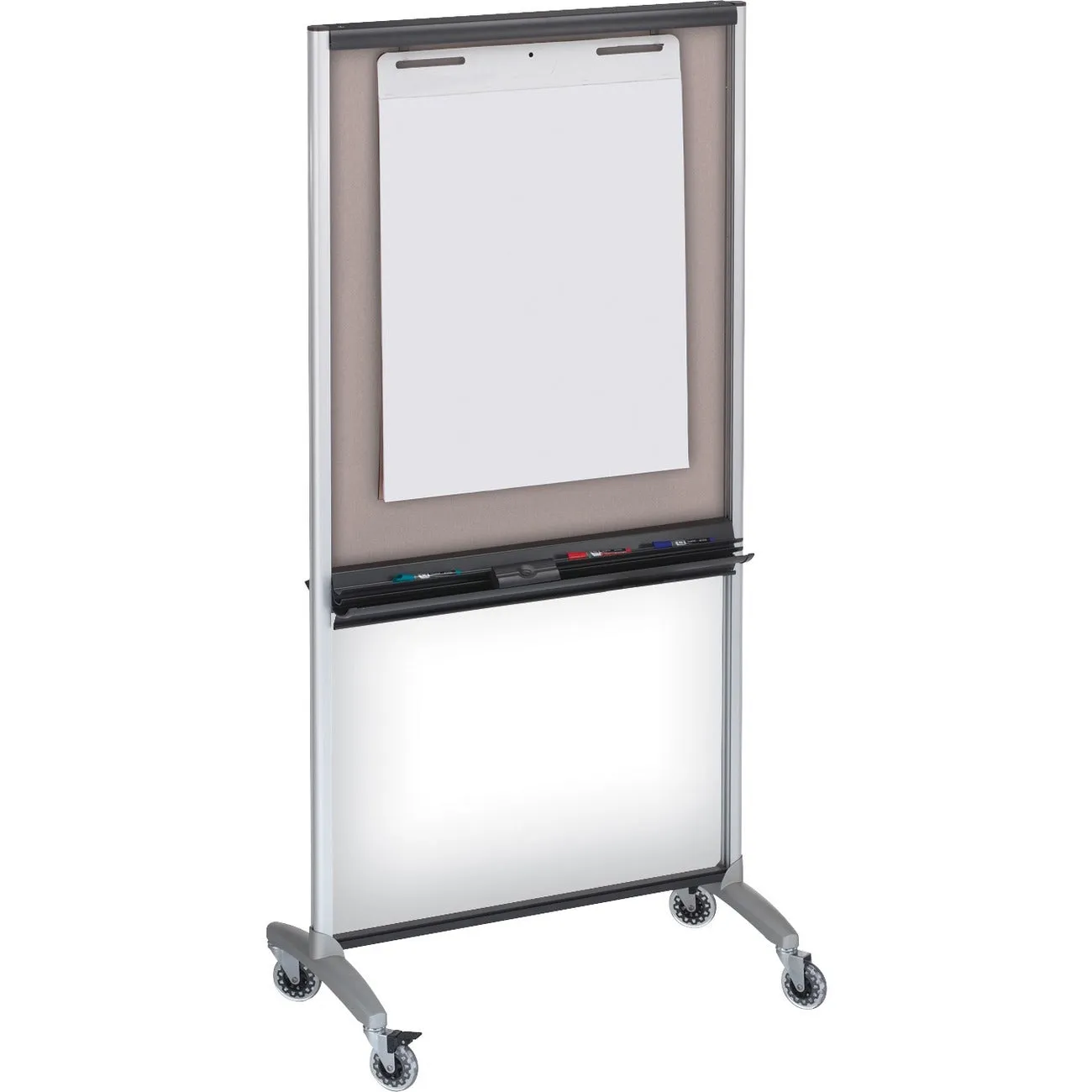 Quartet® 3-In-1 Total Erase®Easel, Whiteboard, Display, Room Divider, 33" x 39"