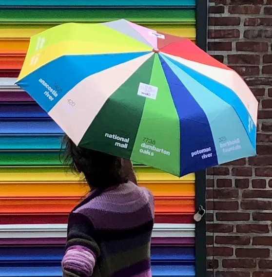 "Colors of Washington" Travel Umbrella