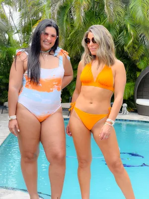 "Phax" Shoulder Ties One Piece Cheeky Fit Swimwear