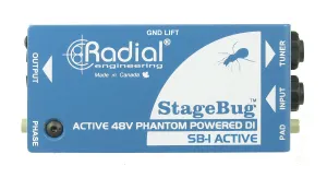 Radial Stagebug SB-1 Acoustic Compact Active DI for Acoustic Guitar and Bass