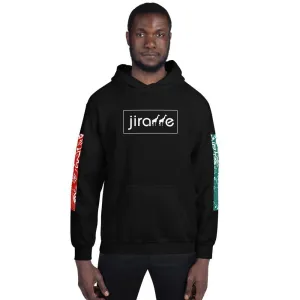 Red & Teal Paisley Giraffe Hoodie
