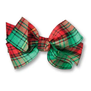 Red Green Plaid Hairbow