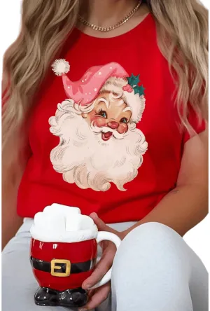 Red Vintage Santa T-Shirt