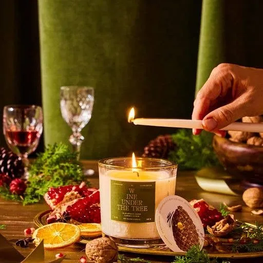 Rewined Wine Under The Tree Holiday Candle 10 oz