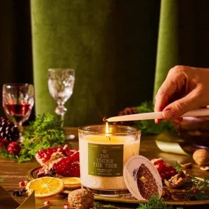 Rewined Wine Under The Tree Holiday Candle 10 oz
