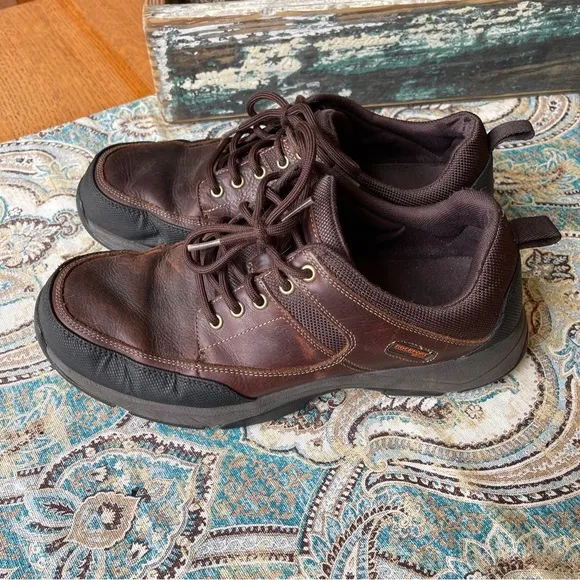 Rockport Walkability Men's We're Rockin Moc Front Brown Leather Sneaker 9.5 M