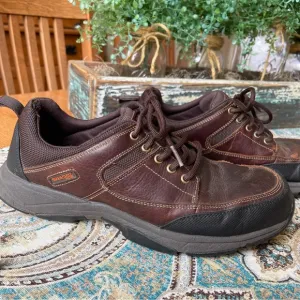 Rockport Walkability Men's We're Rockin Moc Front Brown Leather Sneaker 9.5 M